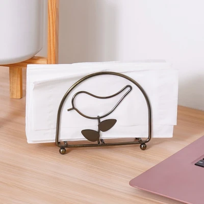 Gambar Krischef 13.5x4.5x11.5 cm Holder Tisu Besi Bird - Bronze