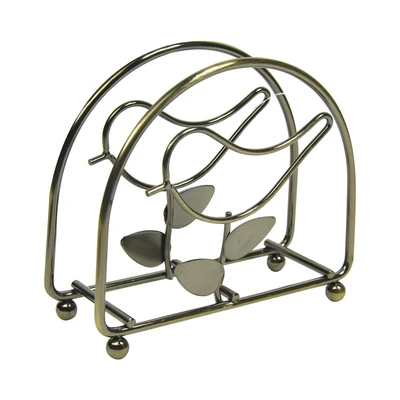 Gambar Krischef 13.5x4.5x11.5 cm Holder Tisu Besi Bird - Bronze