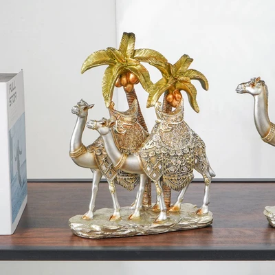 Gambar Informa Patung Miniatur Unta Egypt Duo 29.5 cm 9F