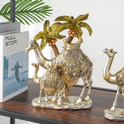Gambar Informa Patung Miniatur Unta Egypt Duo 29 cm 8F