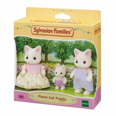 Gambar Sylvanian Families Set Boneka Floral Cat Family Esff53730