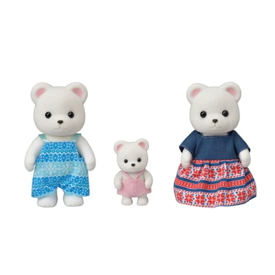 Gambar Sylvanian Families Set Boneka Hewan Polar Bear Family Esff53960