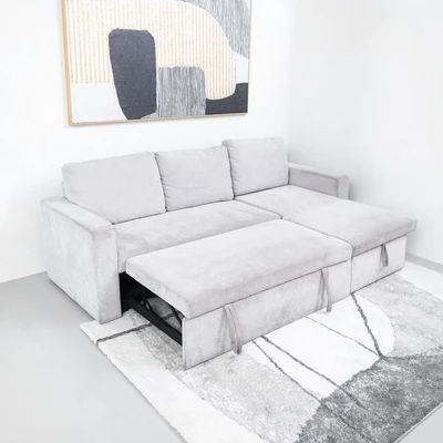 Gambar Informa Miniato Sofa Bed Fabric - Abu-abu