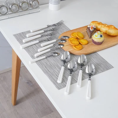 Gambar Delicia Alat Makan & Sendok Kue Set 12 pcs - Putih