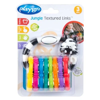 Gambar Playgro Rattle Jungle Textured Links 124337