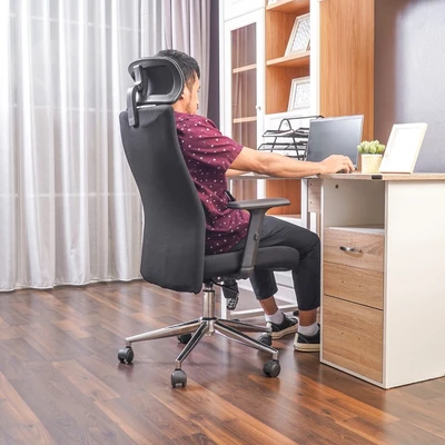 Gambar Informa Luke Kursi Kantor Sandaran Tinggi - Hitam