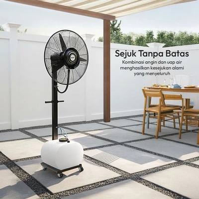 Gambar Krisbow Kipas Angin Uap 60 Liter 305 Watt - Hitam/Putih