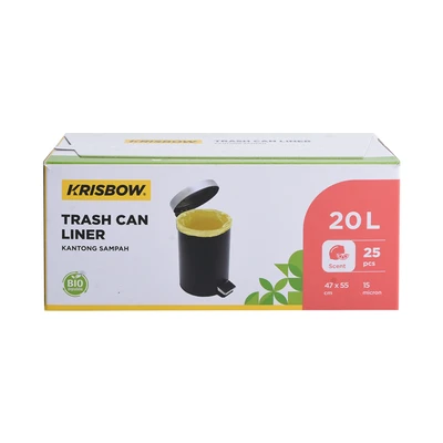 Gambar Krisbow 20 Ltr Kantong Sampah Biodegradable - Kuning