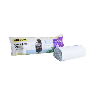Gambar Krisbow Kantong Sampah Biodegradable 40-52 Liter Set 20 Pcs - Putih