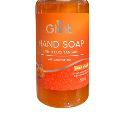 Gambar Glint 500 Ml Sabun Cuci Tangan Peach Honey Almond
