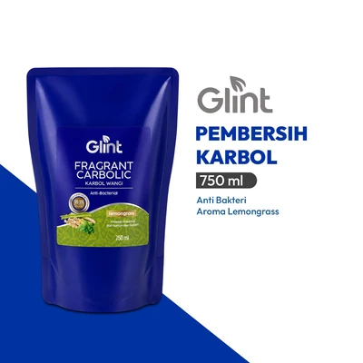 Gambar Glint Lemongrass Karbol Pembersih Pouch 750 ml - Biru