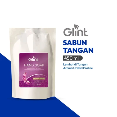 Gambar Glint 450 Ml Sabun Cuci Tangan Orchid Praline Pouch