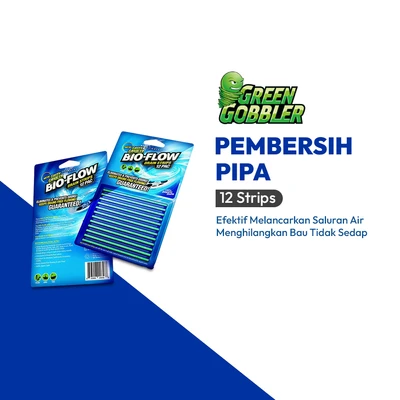 Gambar Green Gobbler Stik Pembersih Pipa Kloset Set 12 Pcs