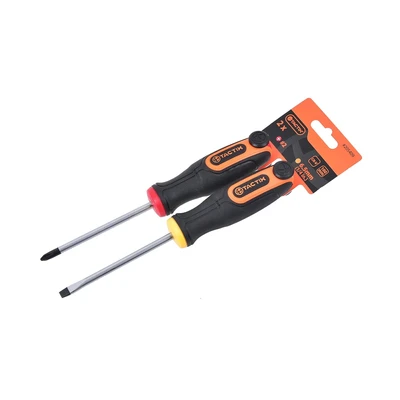 Gambar Tactix Set 2 Pcs Obeng Plus #2 - Merah/Kuning