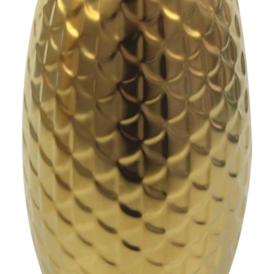Gambar Informa Gianni Vas Bunga Keramik 13x13x25 cm - Gold