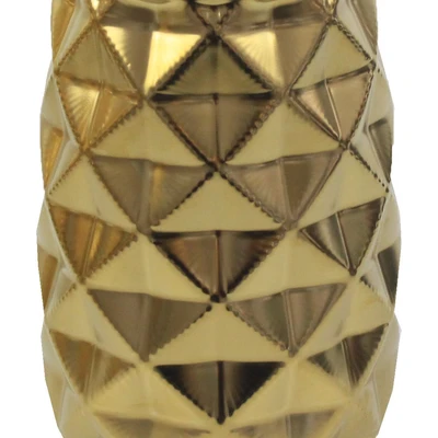 Gambar Informa Vas Bunga Keramik Origami 12.5x12.5x20 cm - Gold