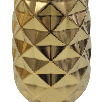 Gambar Informa Vas Bunga Keramik Origami 14x14x24.5 cm - Gold