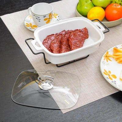 Gambar Appetite Casserole Penghangat Makanan Porcelain Rectangle 28 cm - Putih