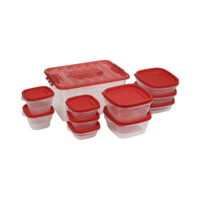 Gambar Appetite Set 11 Pcs Videl Wadah Makanan - Merah