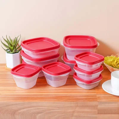 Gambar Appetite Set 11 Pcs Videl Wadah Makanan - Merah