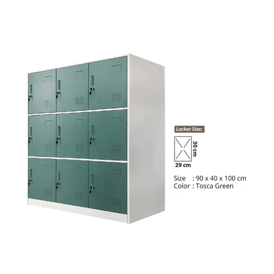 Gambar Masterspace Loker 9 Pintu Sl-a9 - Hijau Tosca