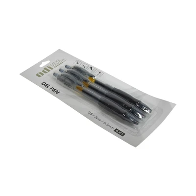 Gambar Odi Set 3 Pcs Retractable Pen Gel 0.5mm - Hitam