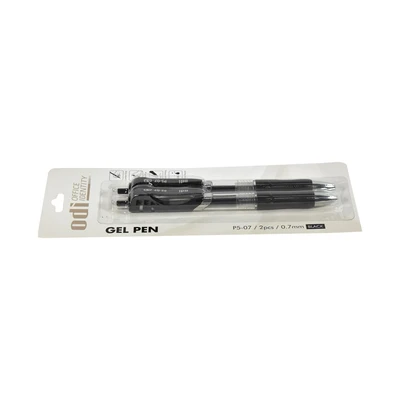 Gambar Odi Set 2 Pcs Retractable Pen Gel 0.7mm - Hitam