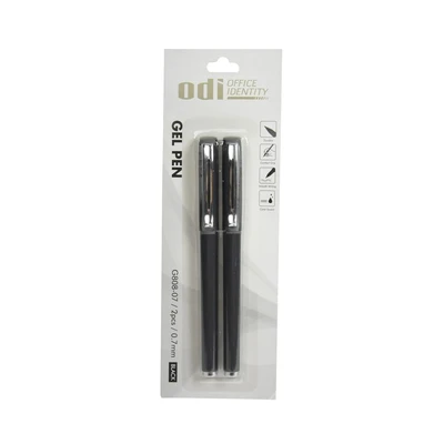 Gambar Odi Set 2 Pcs Pen Gel 0.7mm - Hitam