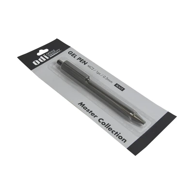 Gambar Odi Premium Retractable Pen Gel 0.5mm Gold - Hitam