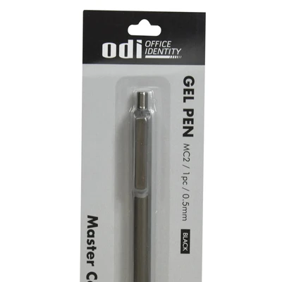 Gambar Odi Premium Retractable Pen Gel 0.5mm Gold - Hitam