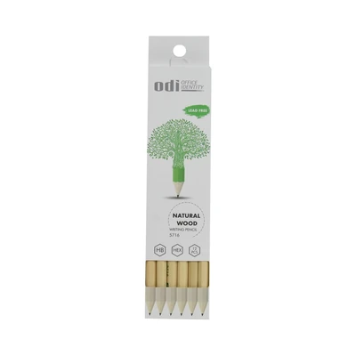 Gambar Odi Pensil Kayu HB Hexagonal Set 12 pcs - Krem