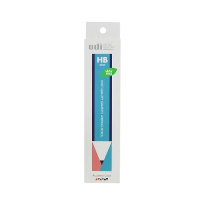 Gambar Odi Pensil Kayu HB Triangular Set 12 pcs - Mix