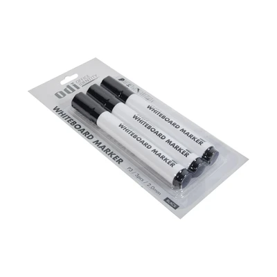 Gambar Odi Set 3 Pcs Spidol Whiteboard 2 Mm - Hitam