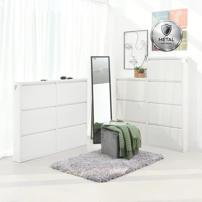 Gambar Informa Levi Kabinet Sepatu 4 Tingkat - Putih