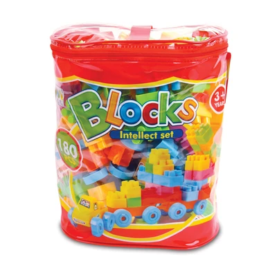 Gambar Kiddy Star Set 180 Pcs Blocks Bucket Bag - Merah