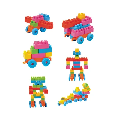 Gambar Kiddy Star Set 180 Pcs Blocks Bucket Bag - Merah