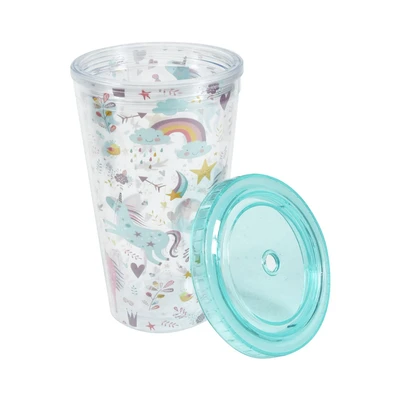 Gambar Krishome 450 Ml Unicorn Tumbler & Sedotan