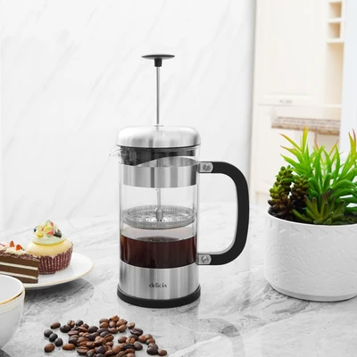 Gambar Delicia 1 Ltr Teko Kopi French Press - Silver