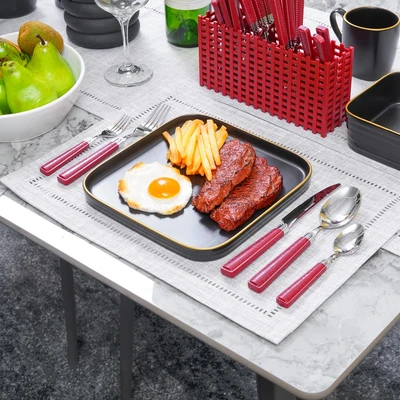 Gambar Appetite Set 20 Pcs Hudson Alat Makan - Merah