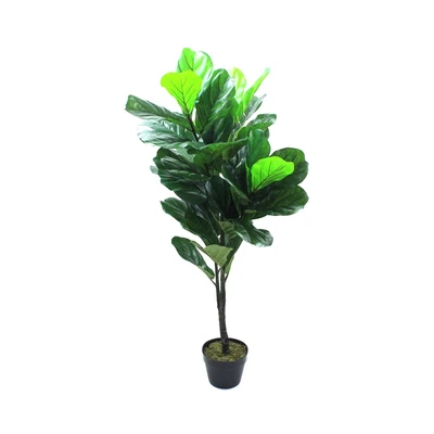 Gambar Informa Tanaman Artifisial Fiddle Leaf Dengan Pot 103x60x120 cm - Hijau