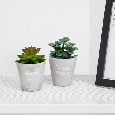Gambar Informa Tanaman Artifisial Succulent Dengan Pot 6.2x6.2x9 cm - Hijau