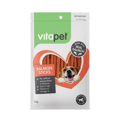 Gambar JerHigh Camilan Anjing Stick Salmon 80 gr