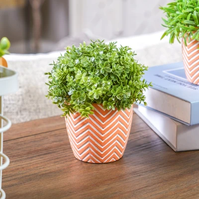 Gambar Informa Tanaman Artifisial Leaves Dengan Pot 12.7x12.7x16.5 cm - Hijau