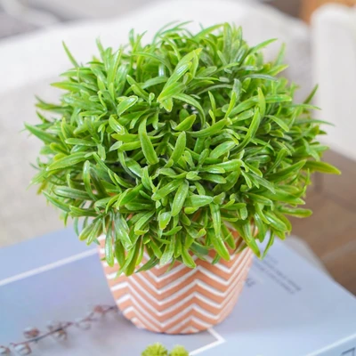 Gambar Informa Tanaman Artifisial Leaves Dengan Pot 12.7x12.7x15.2 cm - Hijau