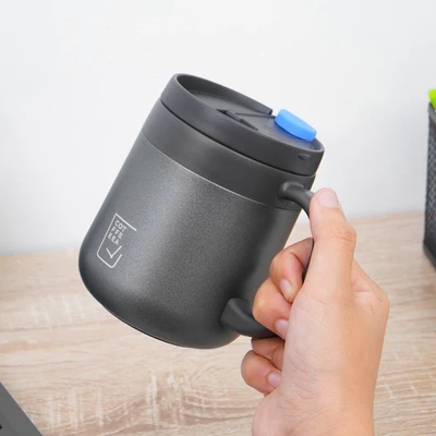 Gambar Appetite 350 Ml Jiku Mug Vacuum Flask Dengan 2 Tutup - Hitam