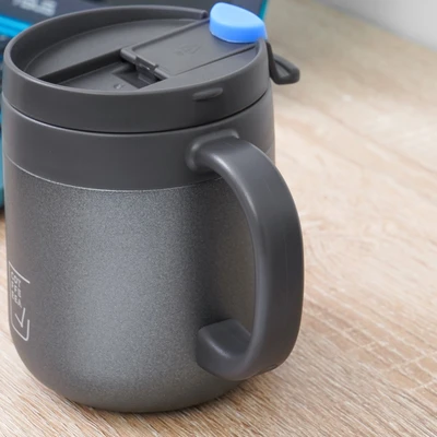 Gambar Appetite 350 Ml Jiku Mug Vacuum Flask Dengan 2 Tutup - Hitam