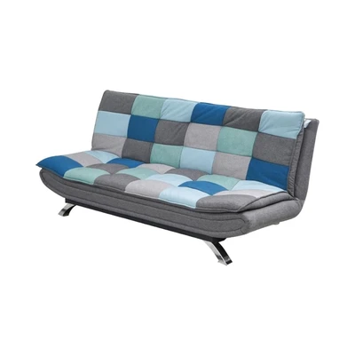 Gambar Informa Neo Faith Sofa Bed Fabric Patchwork - Abu-Abu/Biru