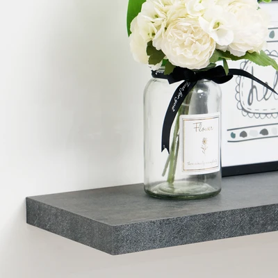 Gambar Informa Rak Dinding 80x23.5x3.8 cm - Hitam Dark Stone