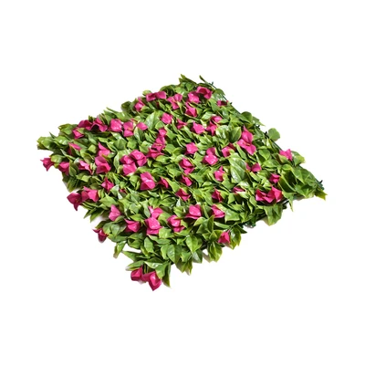 Gambar Arthome Rumput Artifisial Dinding Rose - Hijau/Merah