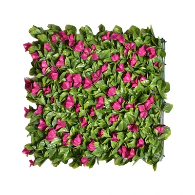 Gambar Arthome Rumput Artifisial Dinding Rose - Hijau/Merah